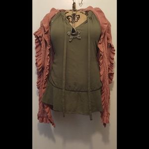 Joseph A. Pink knit cardigan (Cardigan Only)